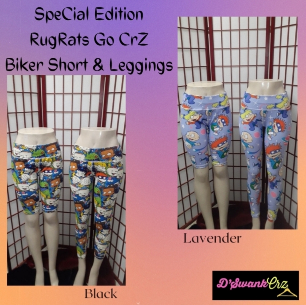 Custom Design Rugrats Leggings and Biker Shorts